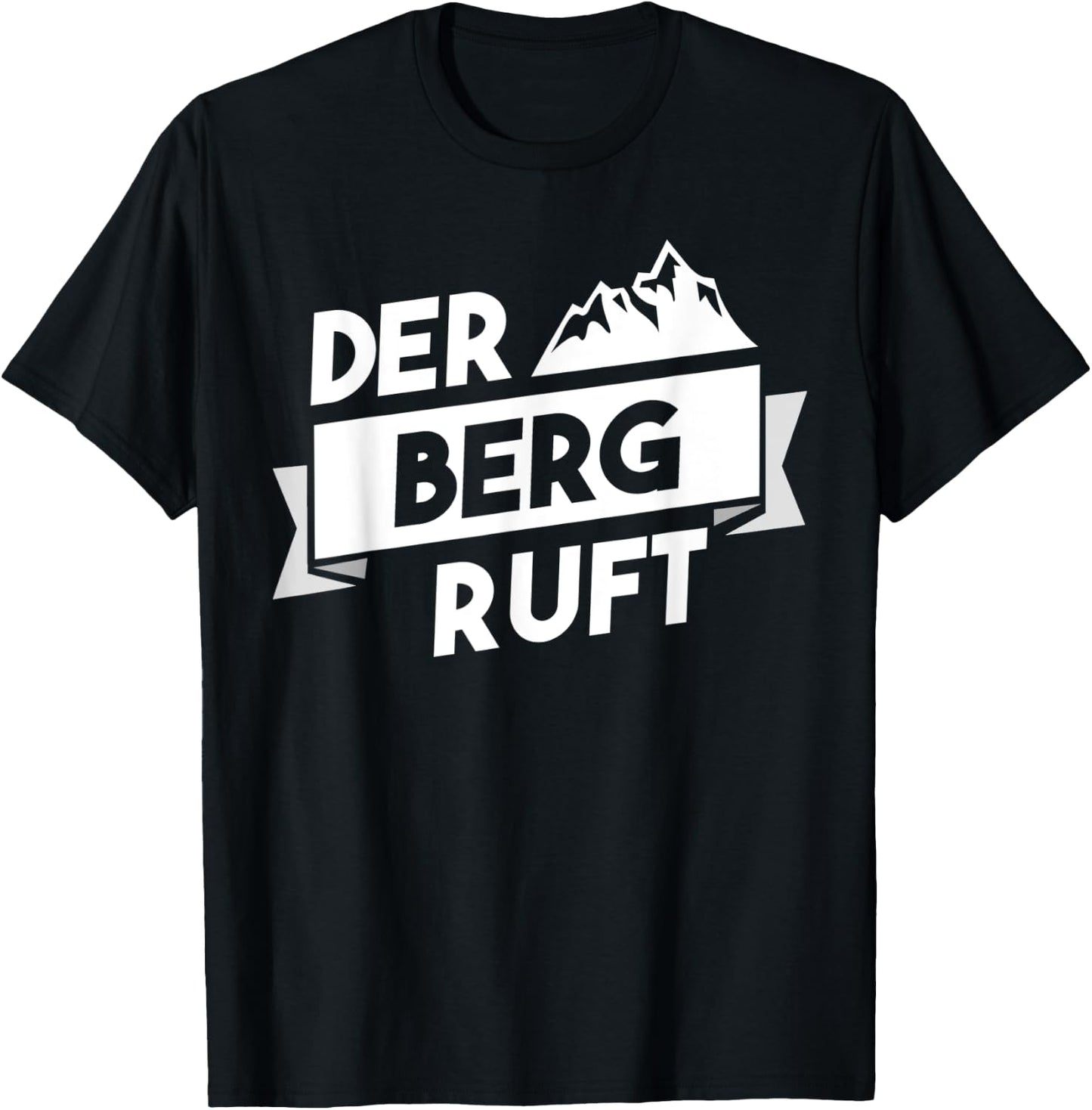 Der Berg ruft - Hiking Climbing Mountaineering Alps Gift T-Shirt - T-Shirt | Black