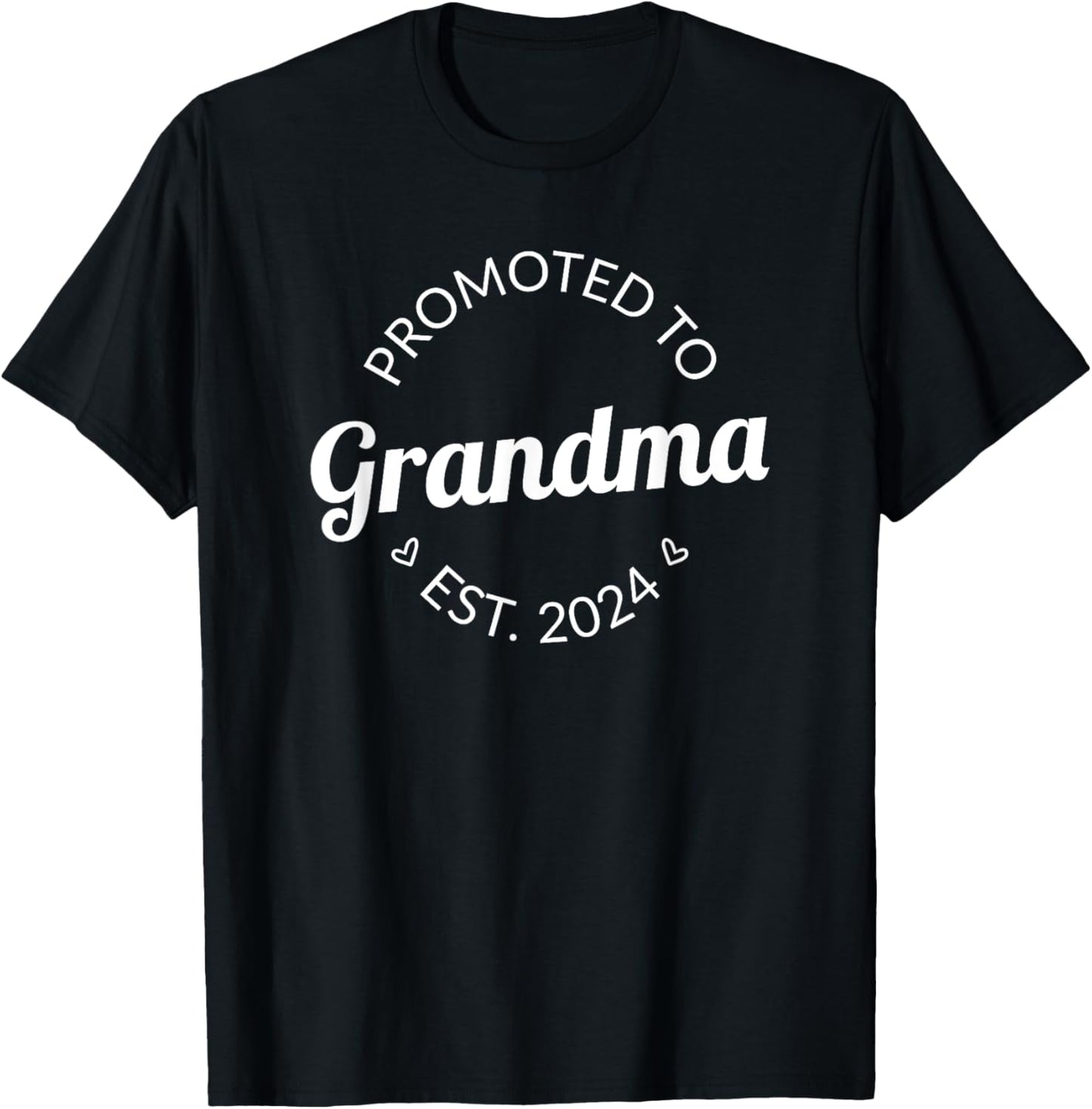 Promoted To Grandma 2024 Future Soon To Be New Grandma 2024 T-Shirt - T-Shirt | Black
