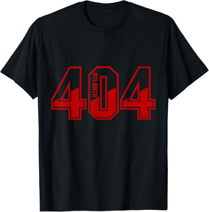 Atlanta Georgia ATL 404 Area Code Pride Vintage T-Shirt - T-Shirt | Black