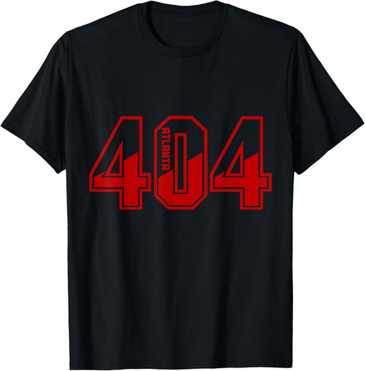 Atlanta Georgia ATL 404 Area Code Pride Vintage T-Shirt - T-Shirt | Black
