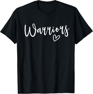 Warriors High School Warriors Sports Team Women's Warriors T-Shirt - T-Shirt | Black