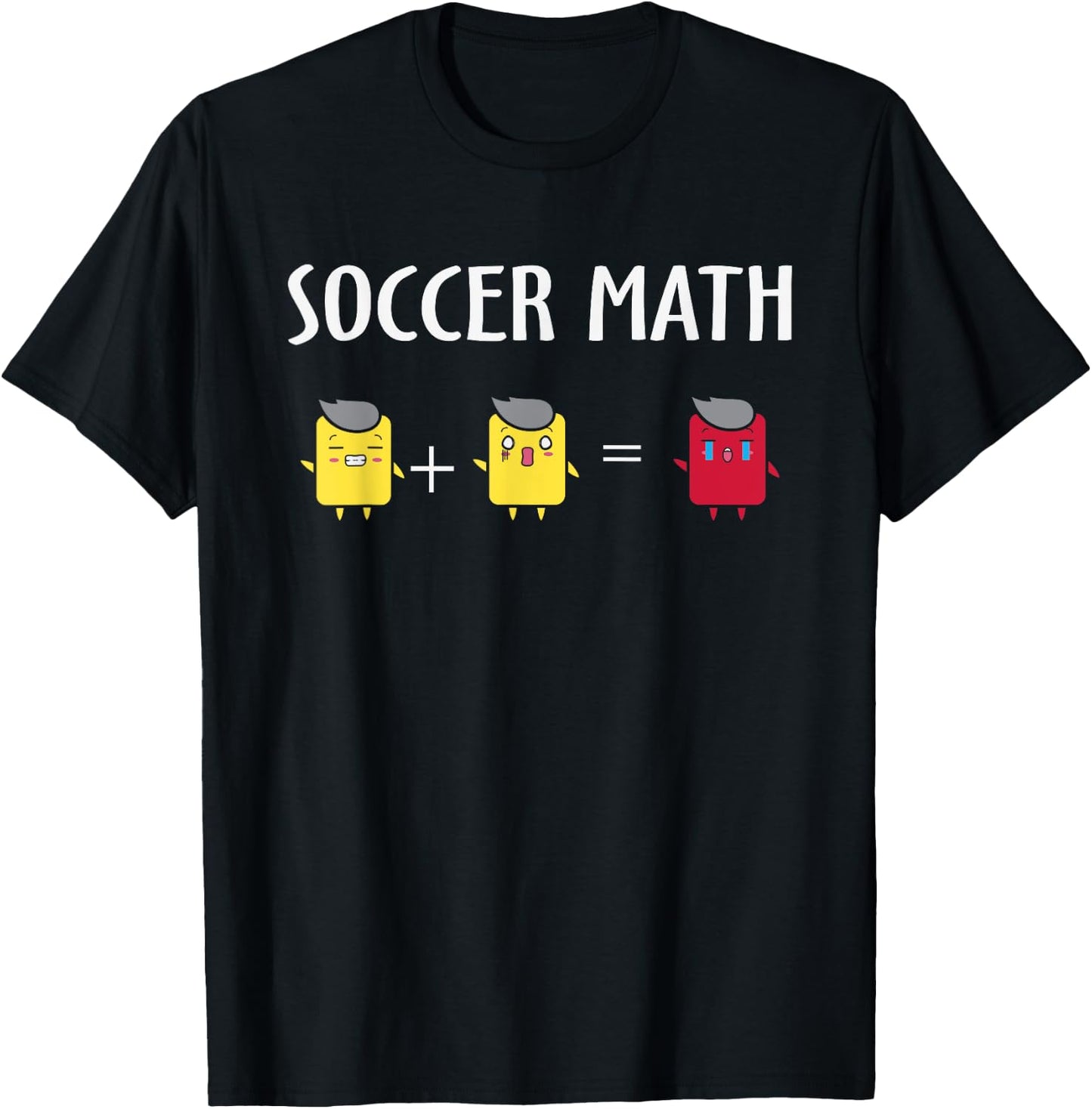 Soccer Math Funny Card Penalty, Funny Soccer T-Shirt - T-Shirt | Black