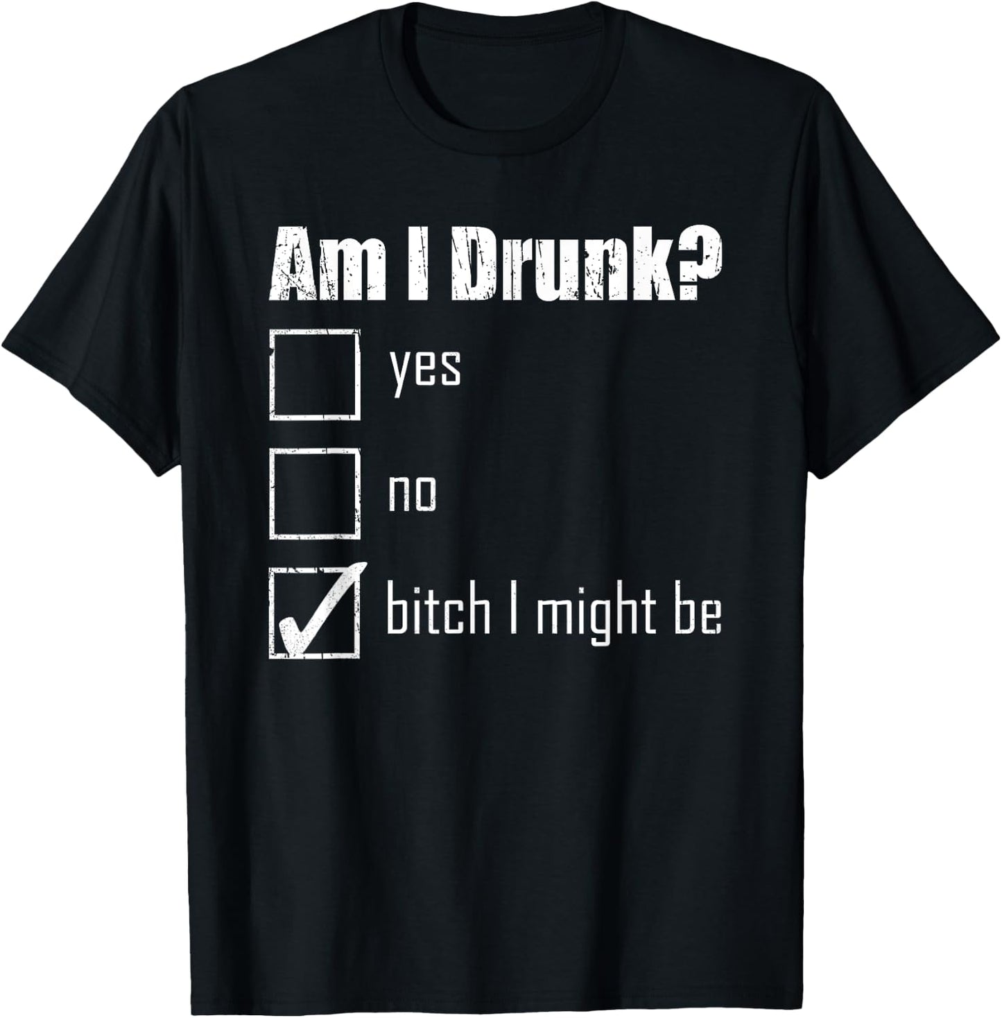 Drinking Drunk Bachelorette Am I Drunk Beer Bride Costume T-Shirt - T-Shirt | Black