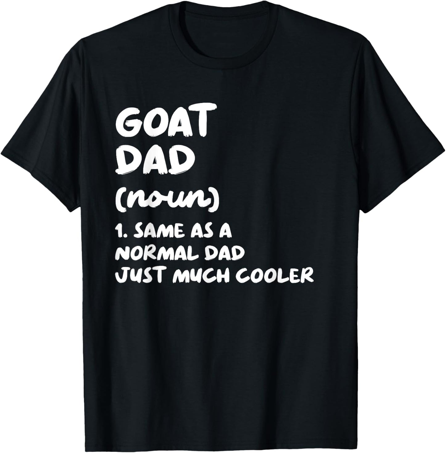 Goat Dad Definition Funny T-Shirt - T-Shirt | Black