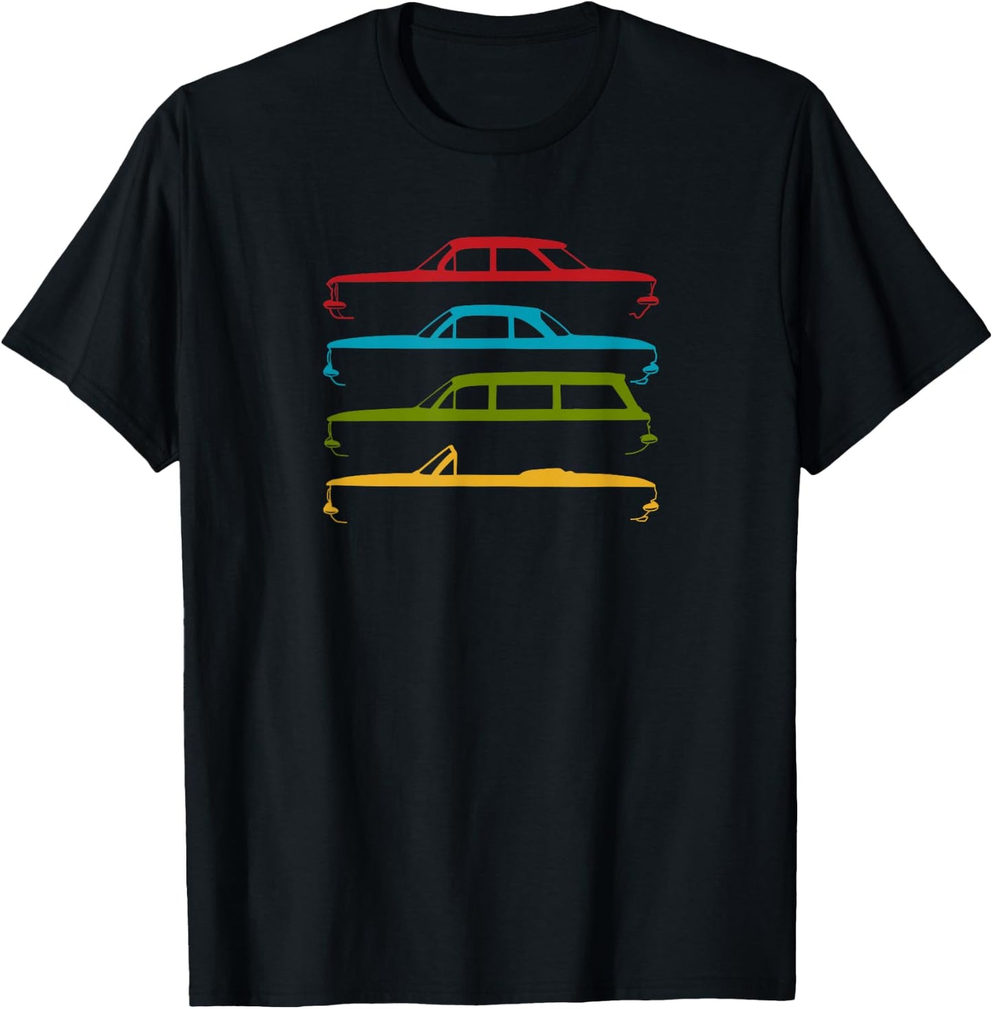 Early Model Corvair 1960, 1961, 1962, 1963, 1964 T-Shirt - T-Shirt | Black