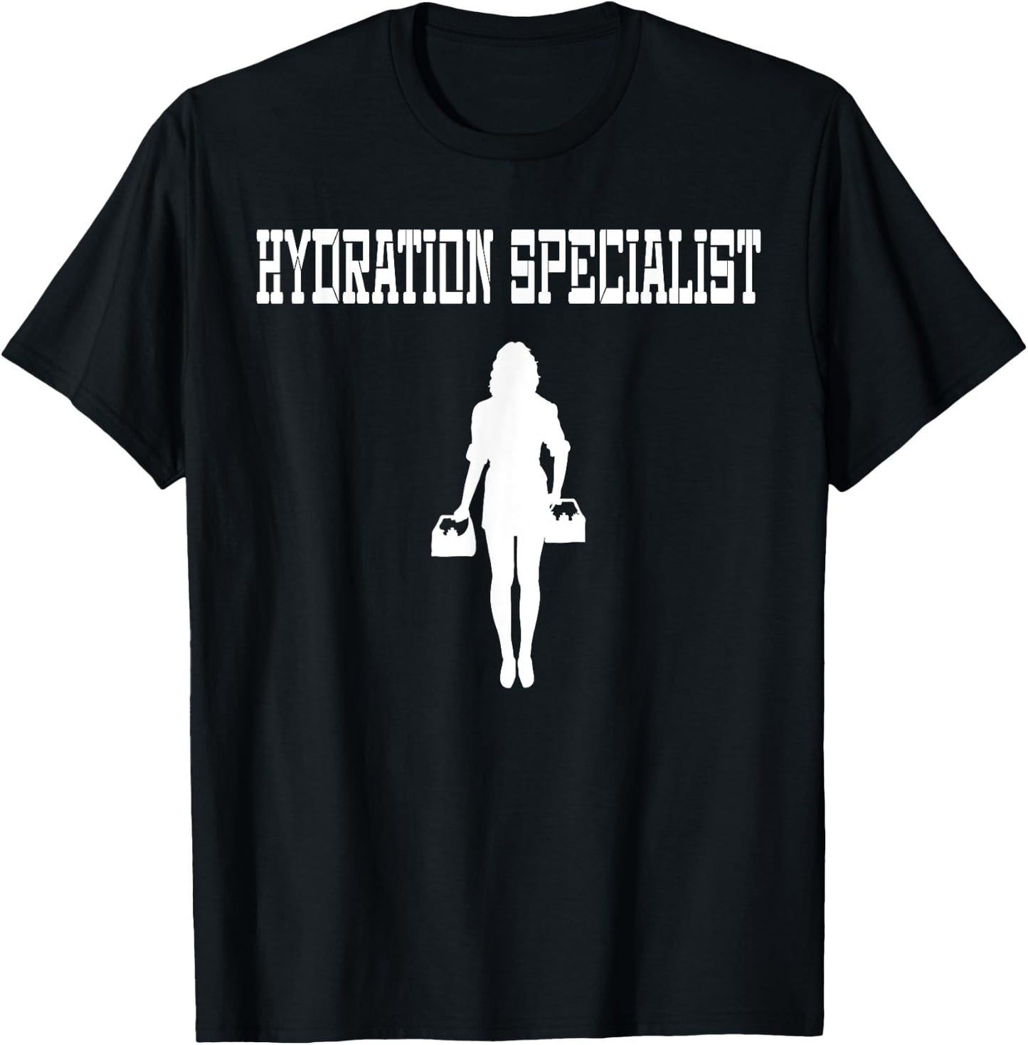 Female Waterboy Watergirl Female Hydration Specialist T-Shirt - T-Shirt | Black