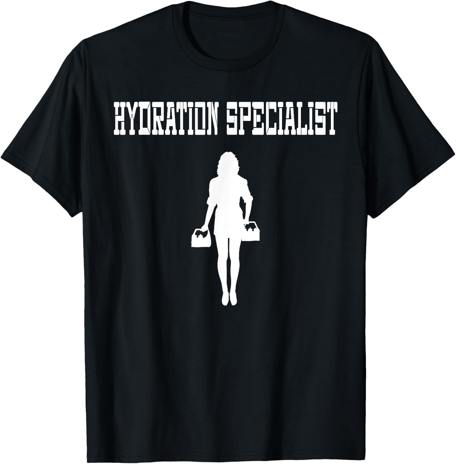Female Waterboy Watergirl Female Hydration Specialist T-Shirt - T-Shirt | Black