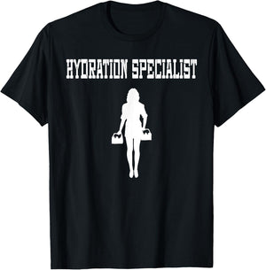 Female Waterboy Watergirl Female Hydration Specialist T-Shirt - T-Shirt | Black