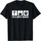I'm A Simple Woman - Jesus Coffee & Cats T-Shirt - T-Shirt | Black