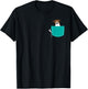 Jack Russell Dog In A Pocket - Dog Owner Animal Whisperer Women Girls Kids T-Shirt - T-Shirt | Black
