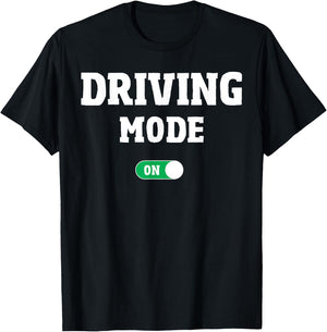 Driving School Test - Funny Driver's License Driving Mode On T-Shirt - T-Shirt | Black