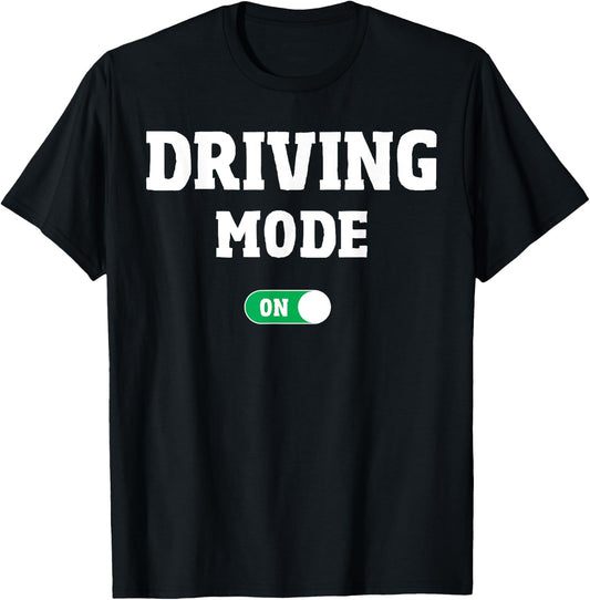 Driving School Test - Funny Driver's License Driving Mode On T-Shirt - T-Shirt | Black