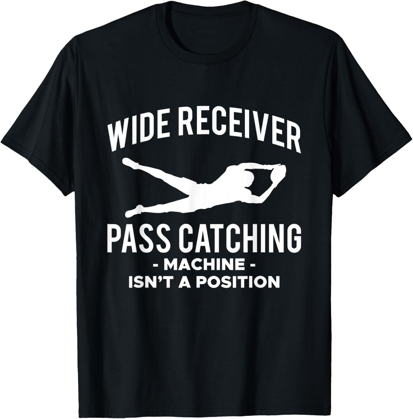 The Wide Receiver Football T-Shirt - T-Shirt | Black