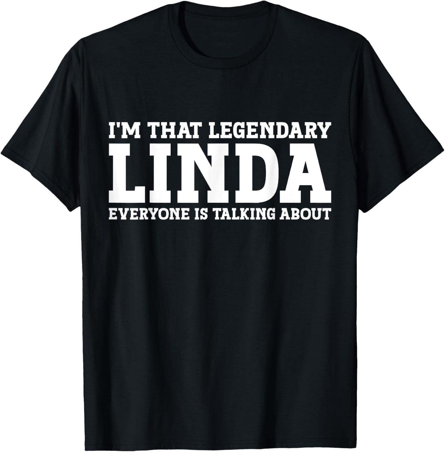 Linda Personal Name Women Girl Funny Linda T-Shirt - T-Shirt | Black