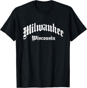 Milwaukee - Wisconsin - Old School Design - Classic T-Shirt - T-Shirt | Black