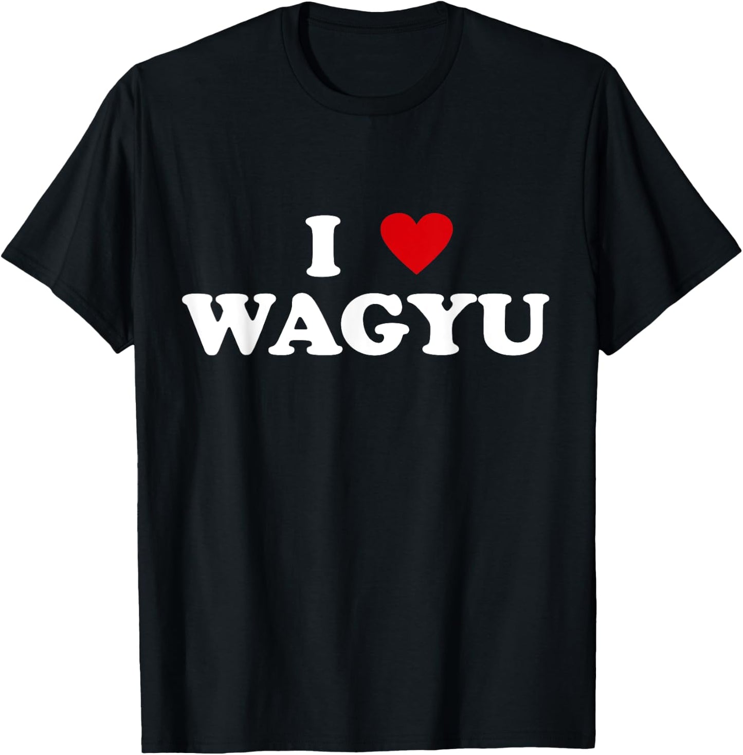 I Heart Breed Cattle Farmer - Cow I Love Wagyu T-Shirt - T-Shirt | Black