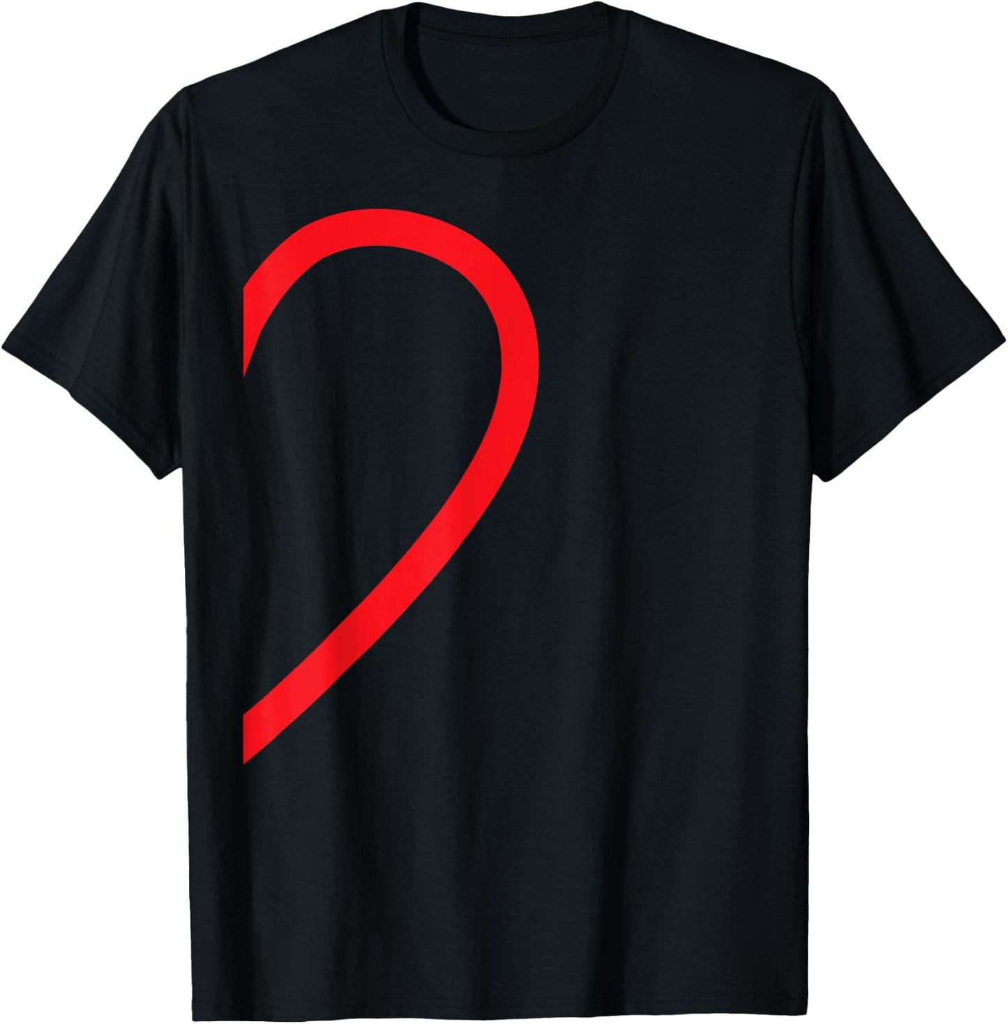 Half Heart Right Hand Side Love Couple Camisa Pareja Ropa T-Shirt - T-Shirt | Black