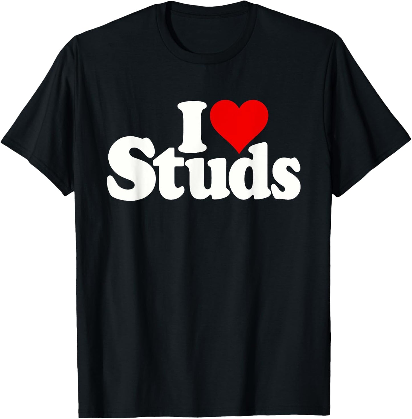 I Love Heart Studs T-Shirt - T-Shirt | Black