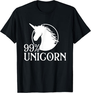 Rainbow Unicorn Mystical Creature Magical Animal T-Shirt - T-Shirt | Black