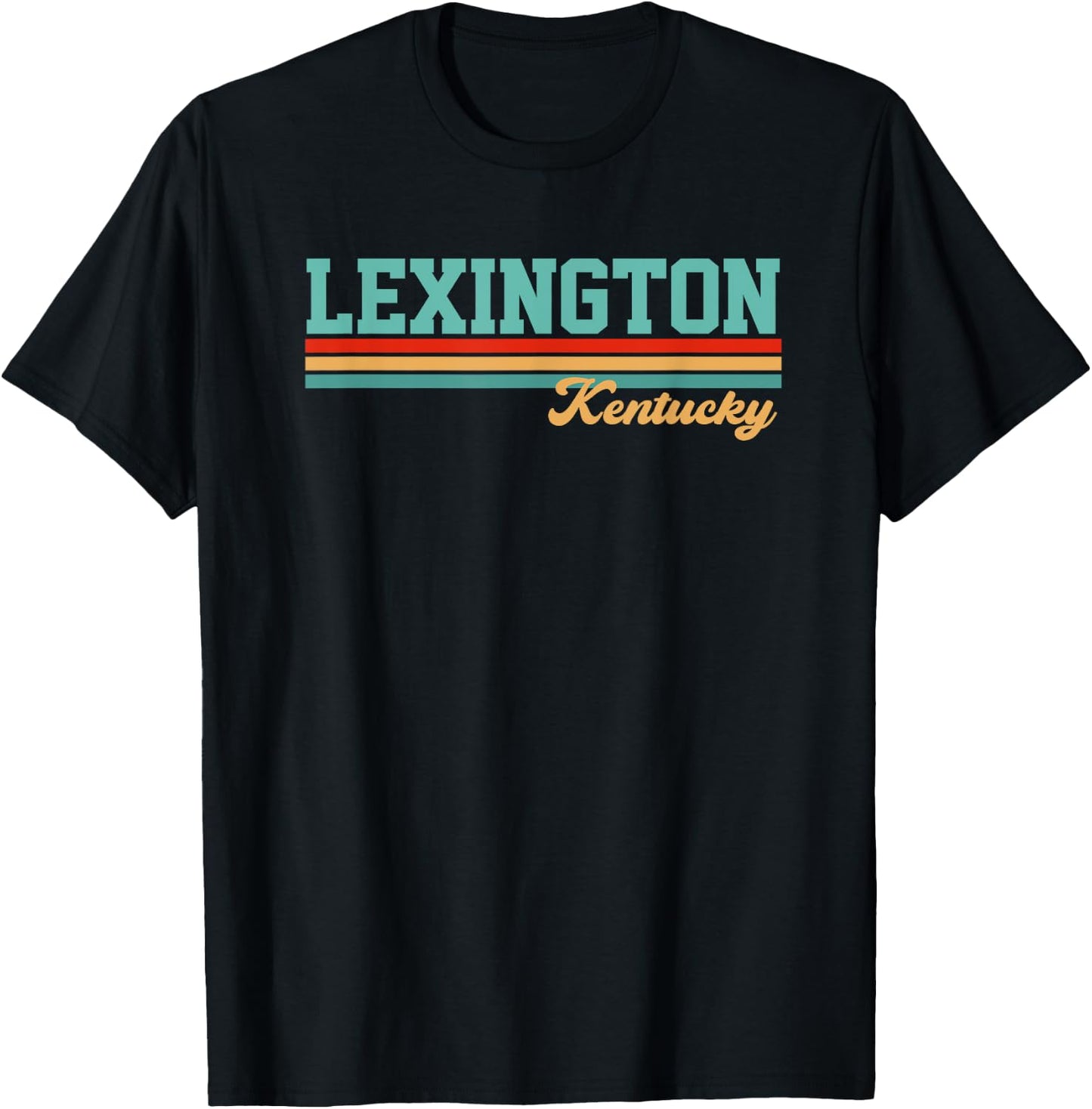 Retro Lexington Kentucky T-Shirt - T-Shirt | Black