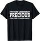 Precious Personal Name Women Girl Funny Precious T-Shirt - T-Shirt | Black