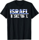 Proud Israel Basketball Fans Jersey Israeli Flag Baller Team T-Shirt - T-Shirt | Black