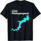 Designed by GeoGearCo Lake Wallenpaupack, Pennsylvania -Adults & Kids , Black, Small, Short Sleeve, Modern, Nature, Hiking,Vacation, Cotton 65%, Polyester 35% T-Shirt - T-Shirt | Black