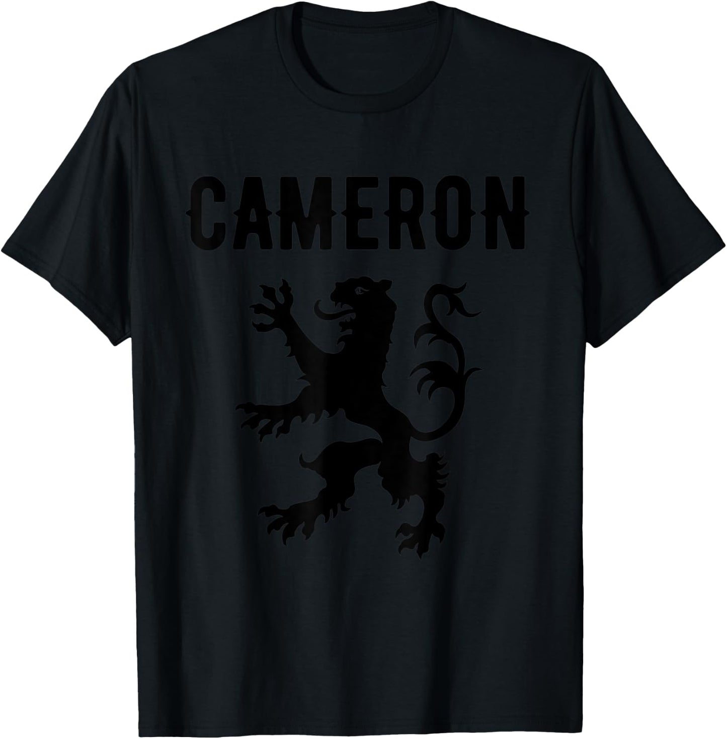 Cameron Clan Scottish Family Name Scotland Heraldry T-Shirt - T-Shirt | Black