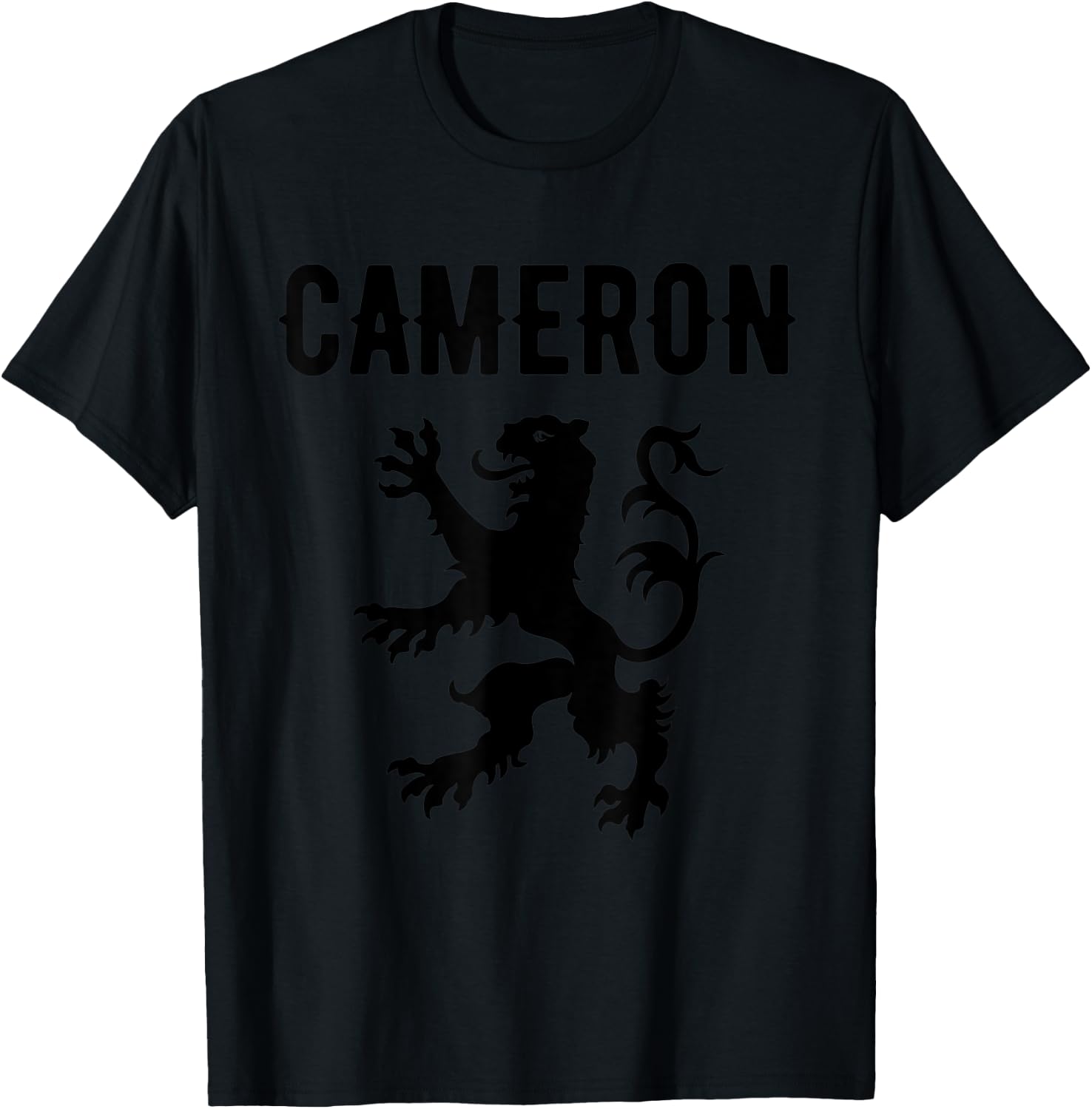 Cameron Clan Scottish Family Name Scotland Heraldry T-Shirt - T-Shirt | Black
