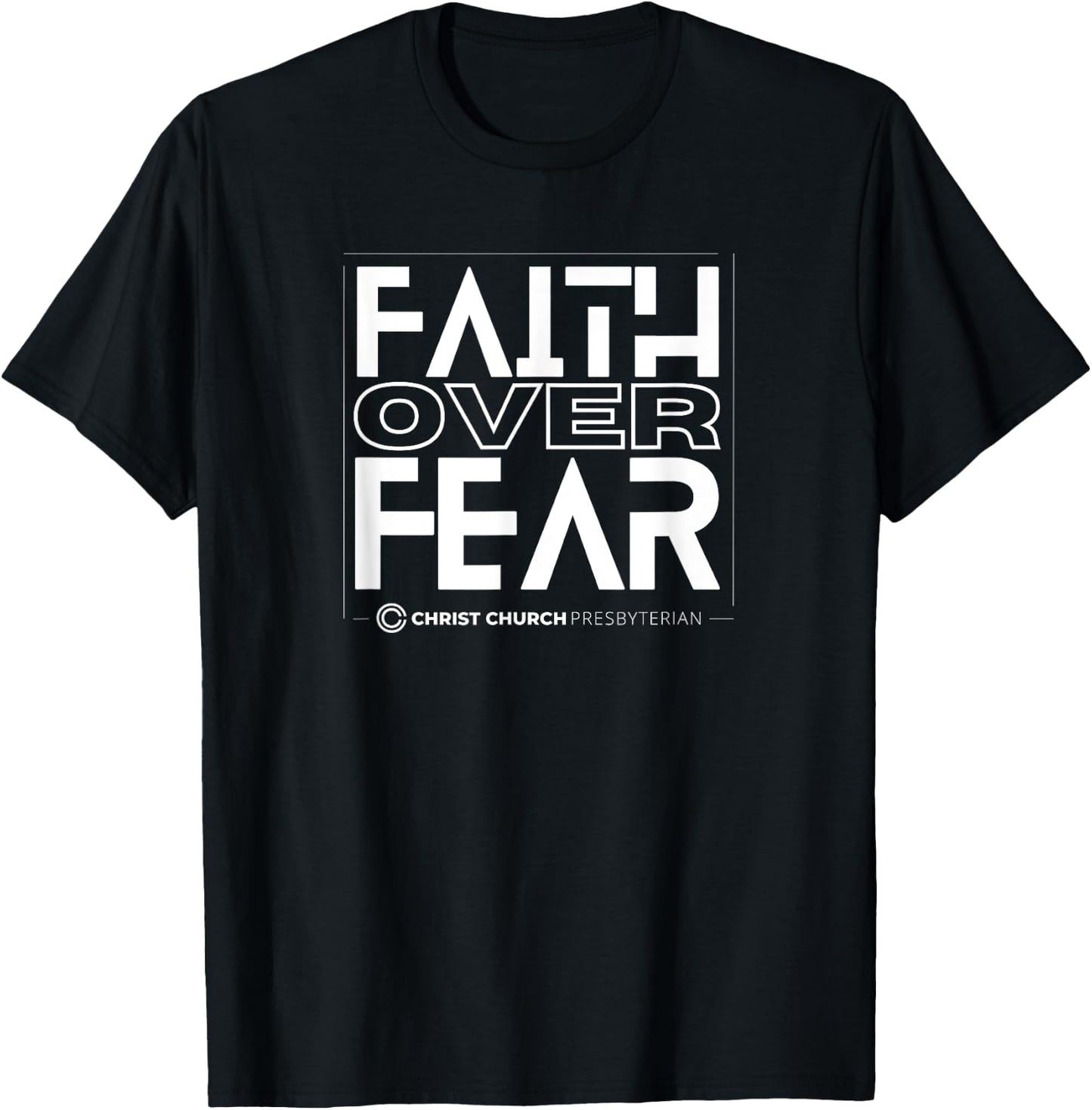 Christ Church Presbyterian Knoxville TN | Faith Front T-Shirt - T-Shirt | Black