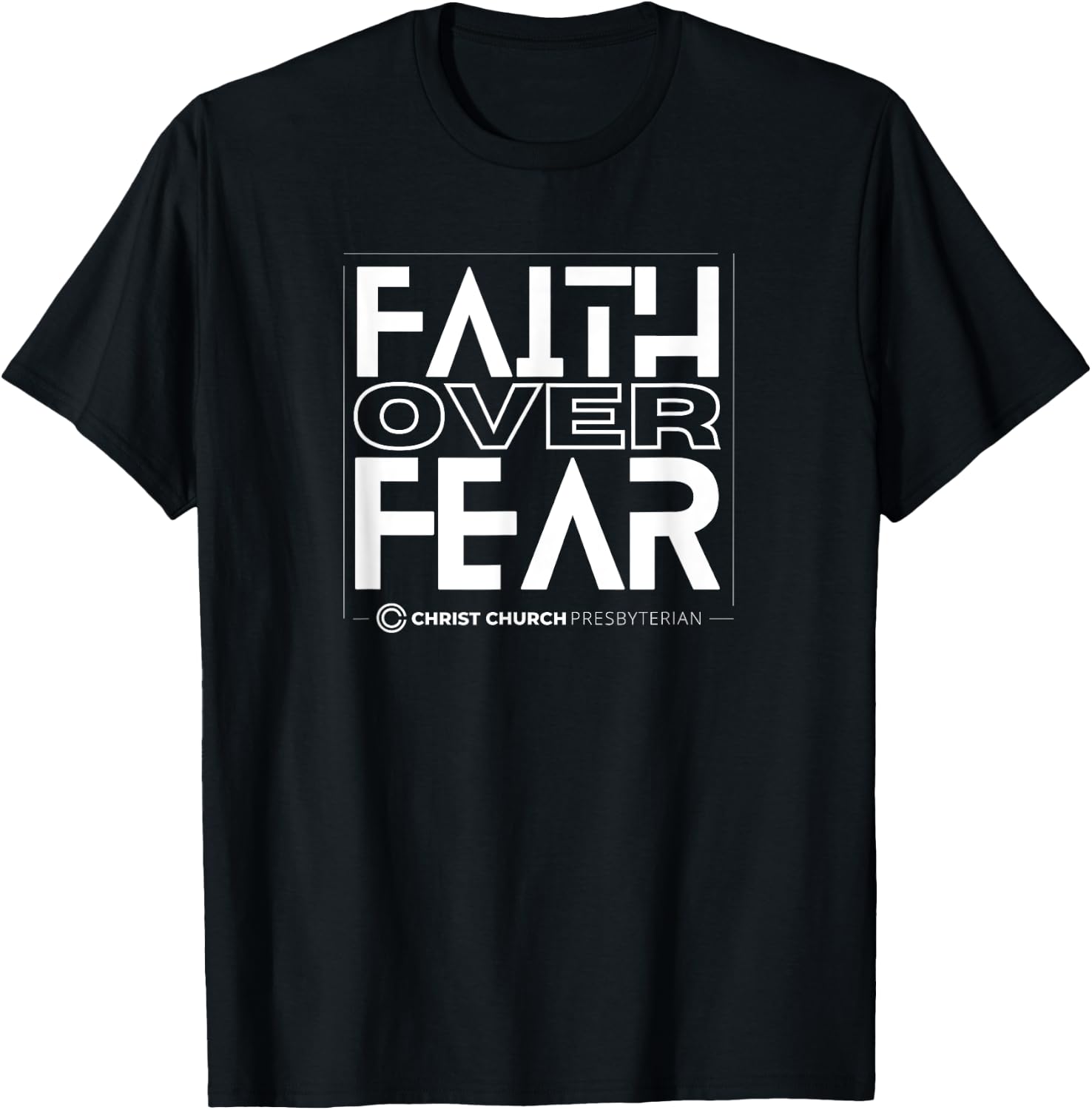 Christ Church Presbyterian Knoxville TN | Faith Front T-Shirt - T-Shirt | Black