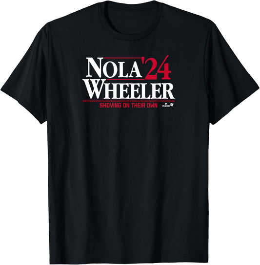 Aaron Nola & Zack Wheeler '24 - Philadelphia Baseball T-Shirt - T-Shirt | Black