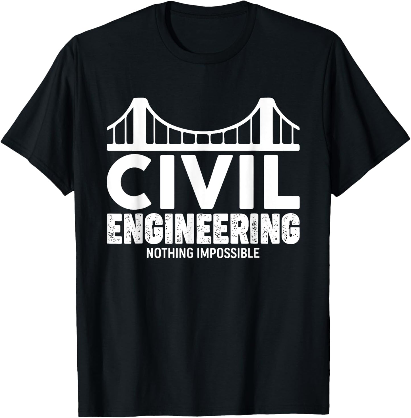 Civil Engineer Truss Structural Engineering idea T-Shirt - T-Shirt | Black