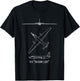 U-2 Dragon Lady American Plane Blueprints T-Shirt - T-Shirt | Black