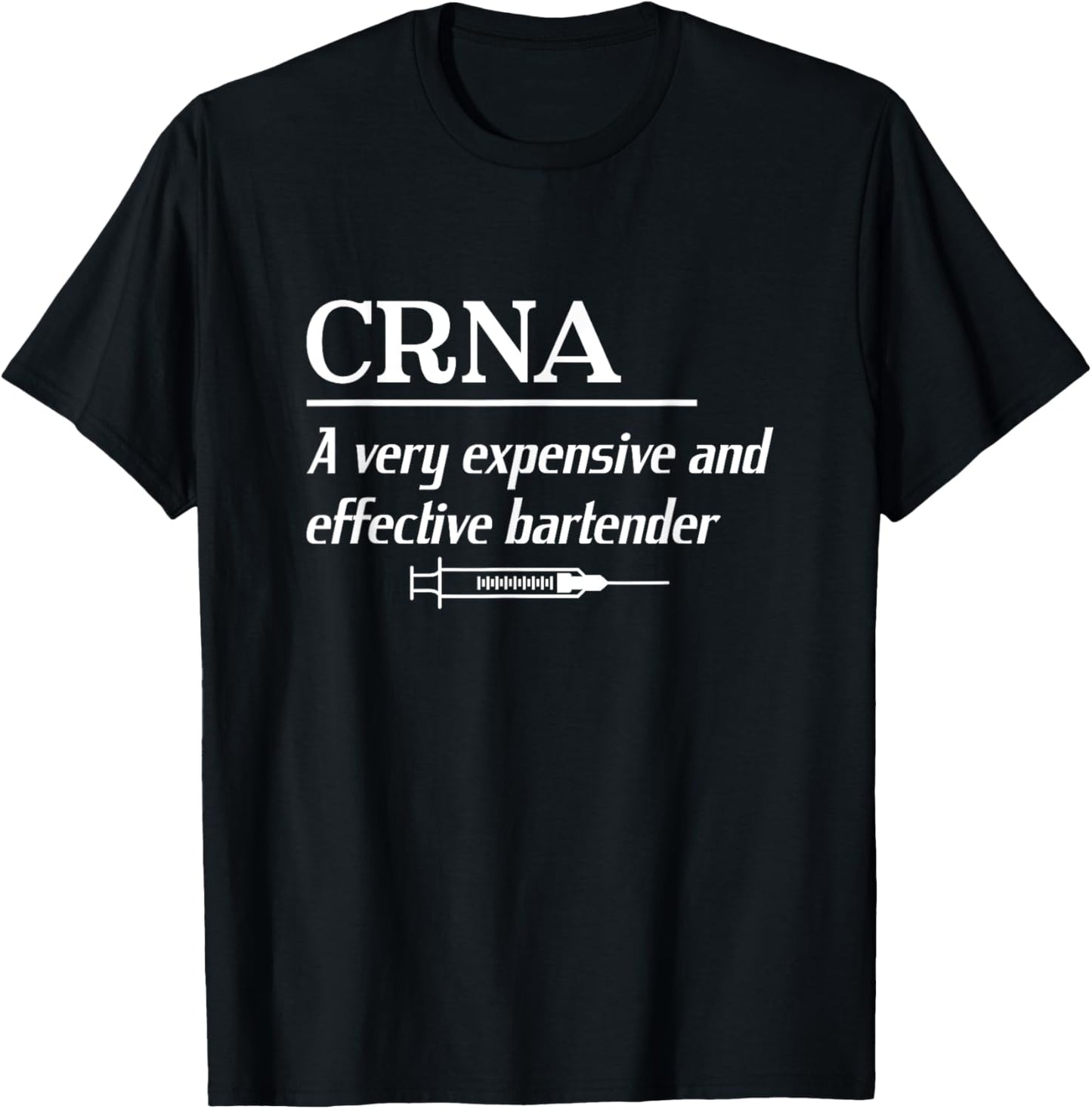 Funny CRNA Definition Anesthesiologist Nurse Anesthetist T-Shirt - T-Shirt | Black