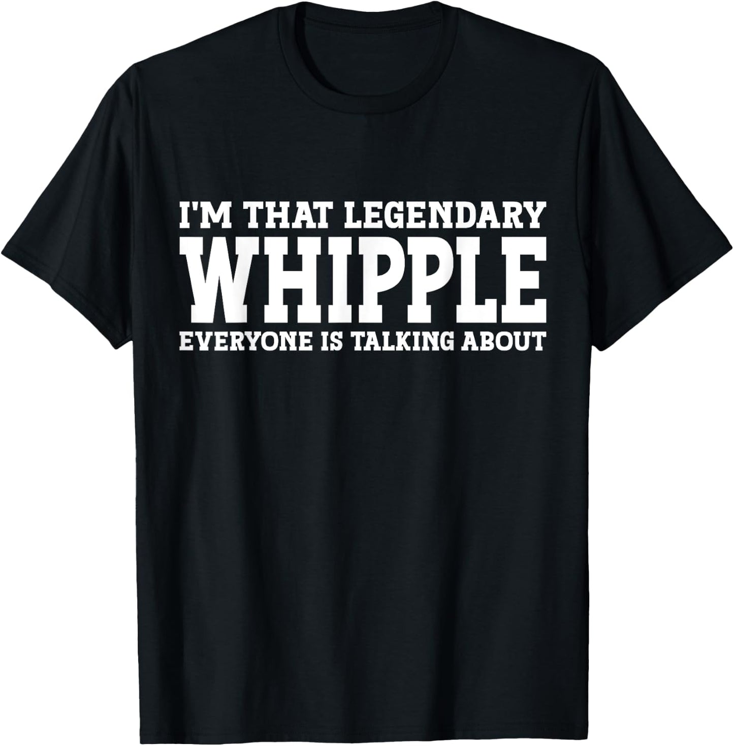 Whipple Surname Funny Team Family Last Name Whipple T-Shirt - T-Shirt | Black
