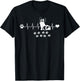 Papillon Dog Paw Heartbeat Spaniel Breed Fur Parent Trainer Men Women Kids T-Shirt - T-Shirt | Black