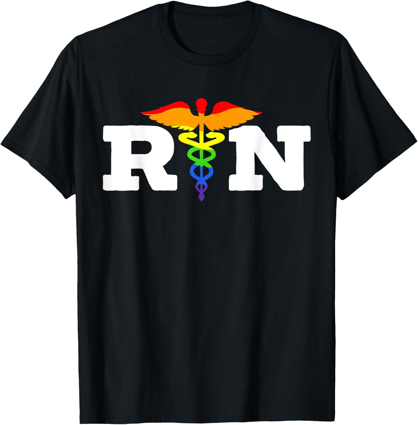 Nurse Gay Rainbow Pride March Medicine Ally Nursing T-Shirt - T-Shirt | Black
