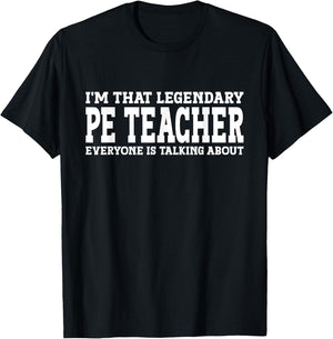 PE Teacher Job Title Employee Funny Worker PE Teacher Women T-Shirt - T-Shirt | Black