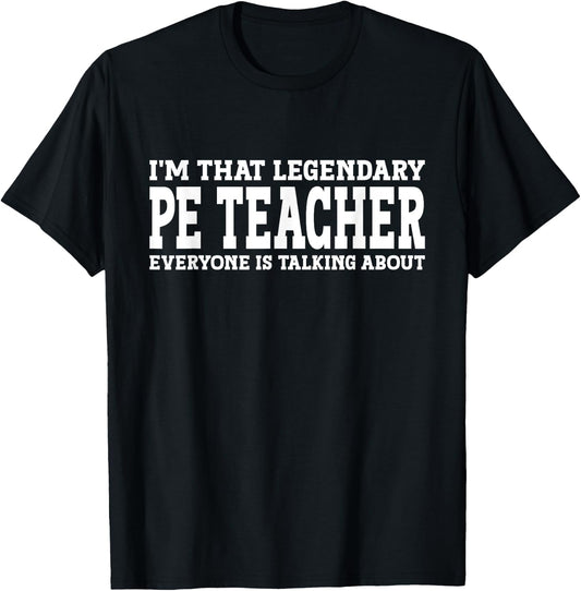 PE Teacher Job Title Employee Funny Worker PE Teacher Women T-Shirt - T-Shirt | Black