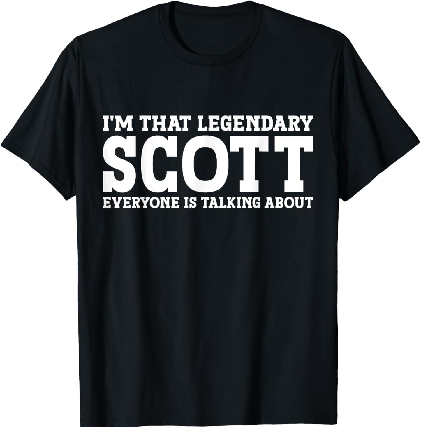 Scott Surname Funny Team Family Last Name Scott T-Shirt - T-Shirt | Black