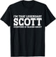 Scott Surname Funny Team Family Last Name Scott T-Shirt - T-Shirt | Black