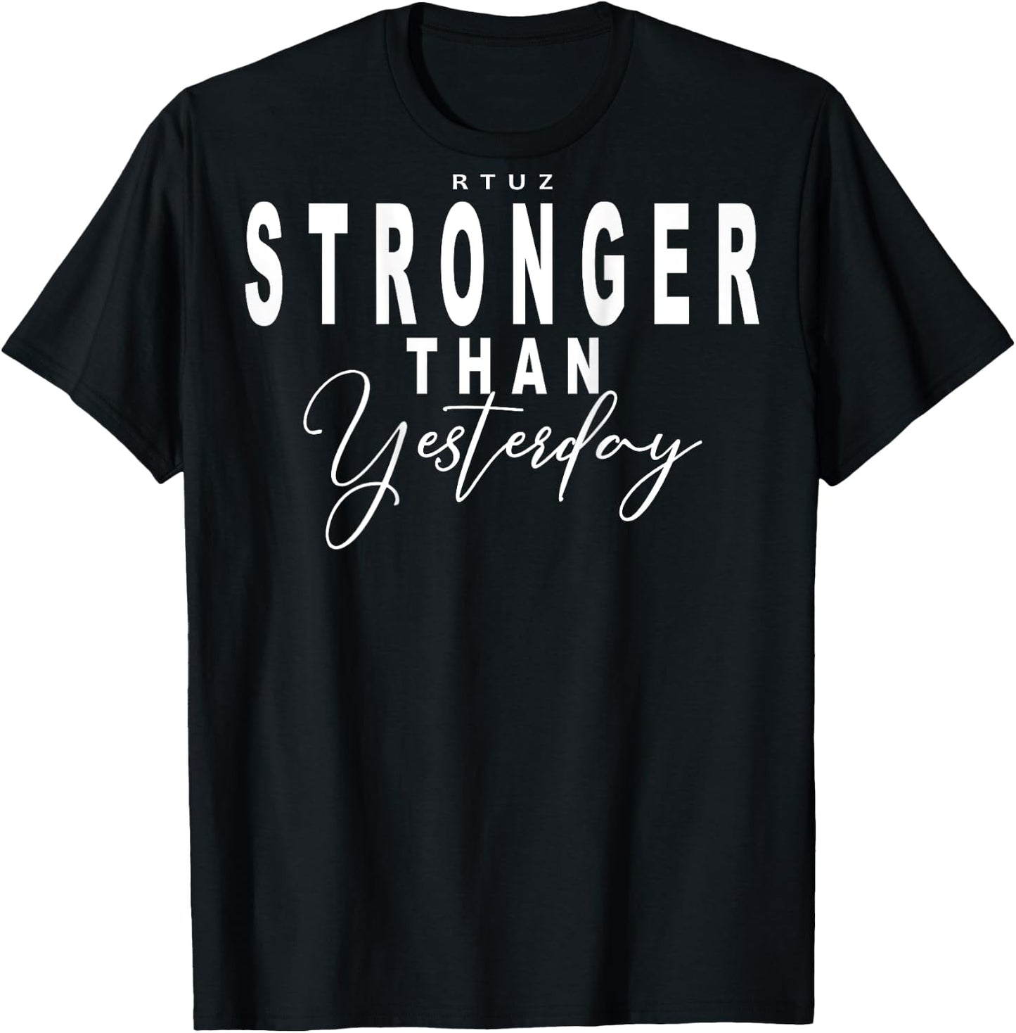 Fitness Quote Y2K Gym Training Back Print Yoga Sport Workout T-Shirt - T-Shirt | Black