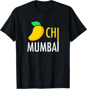Aamchi Mumbai Marathi Maharashtra Mango Travel India T-Shirt - T-Shirt | Black