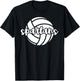 Spartans Volleyball Team Mascot School Spirit Game Night T-Shirt - T-Shirt | Black