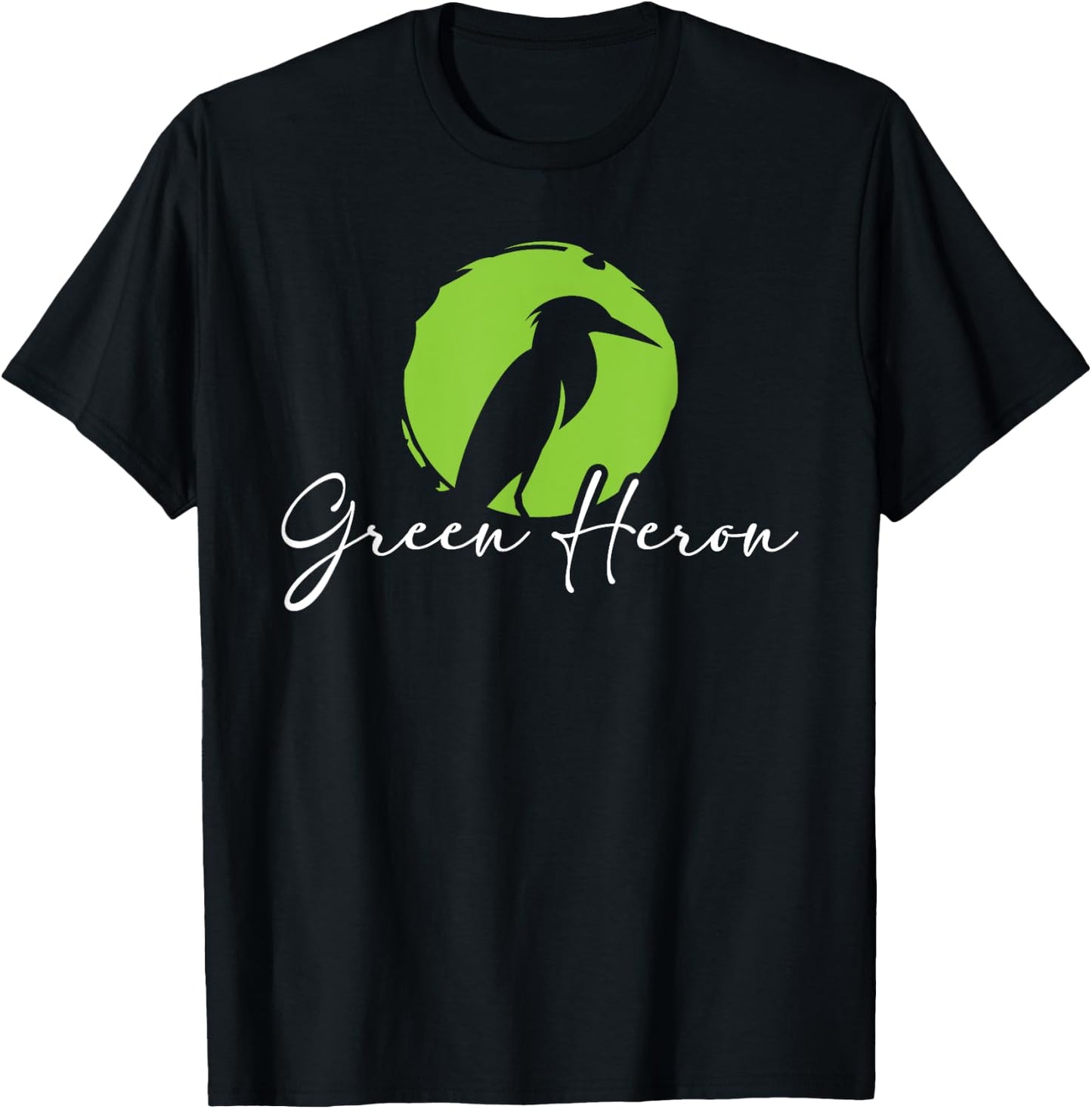 Green Heron - Bird Watching Birder Bird Watcher T-Shirt - T-Shirt | Black