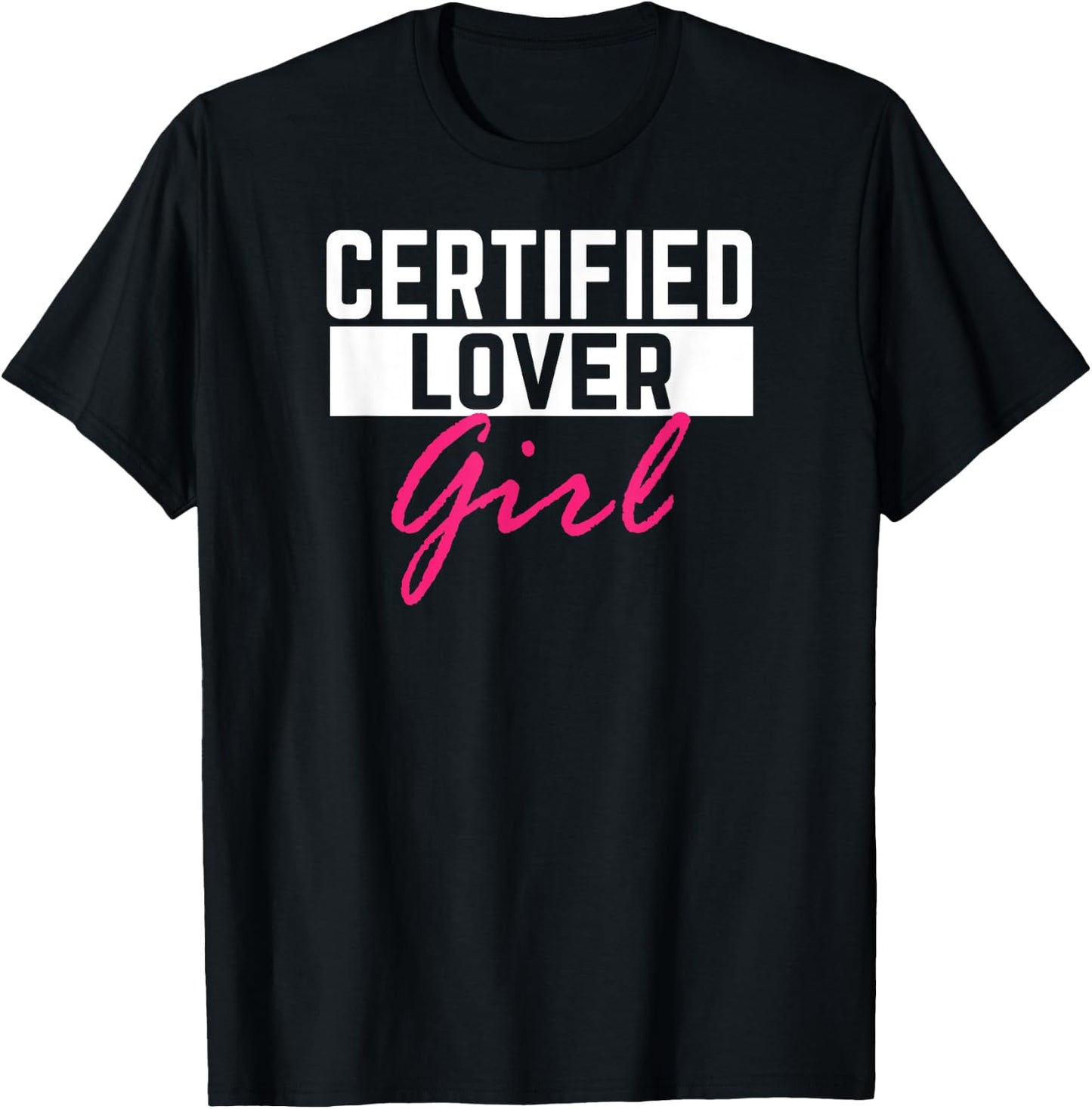 Certified Lover Girl - Fitness Gym Lover Yoga Girl T-Shirt - T-Shirt | Black