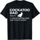 Cockatoo Dad Definition Funny Bird Lover Men T-Shirt - T-Shirt | Black