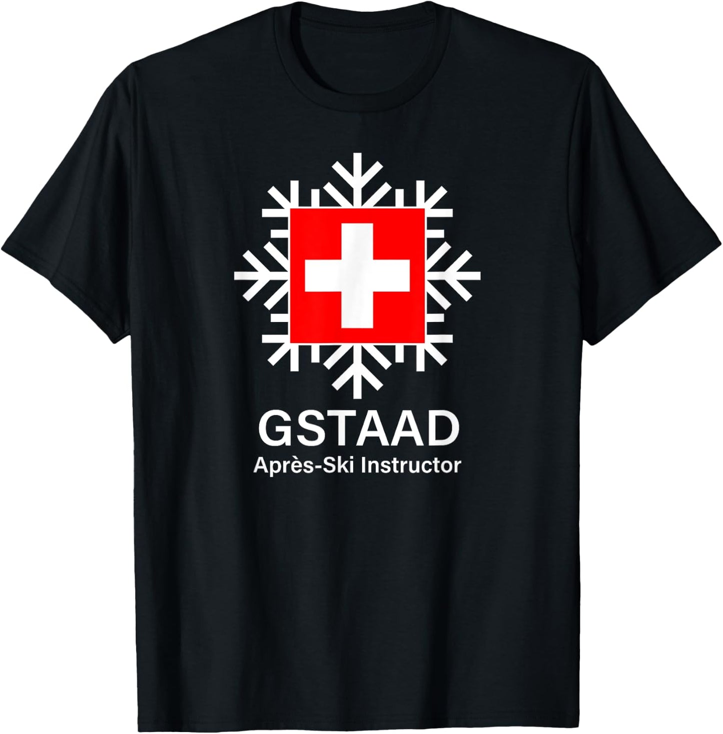 Gstaad Apres-Ski Instructor T-Shirt - T-Shirt | Black