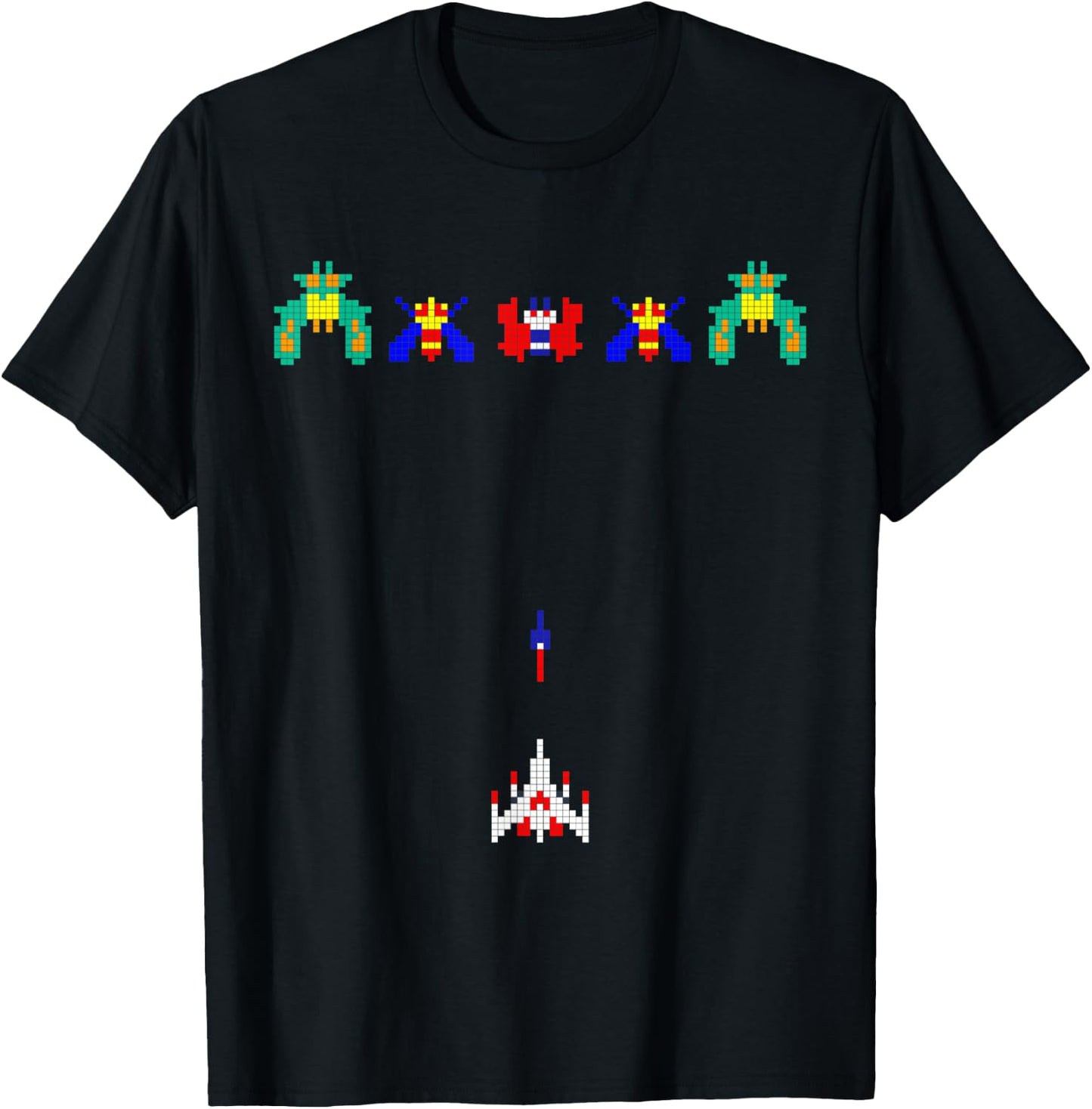 70s 80s 90s Retro Vintage Graphic Space Arcade Video Game T-Shirt - T-Shirt | Black